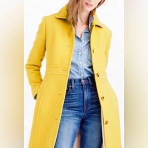 Spring Yellow Easter short trench coat  Brooks Brothers size 8